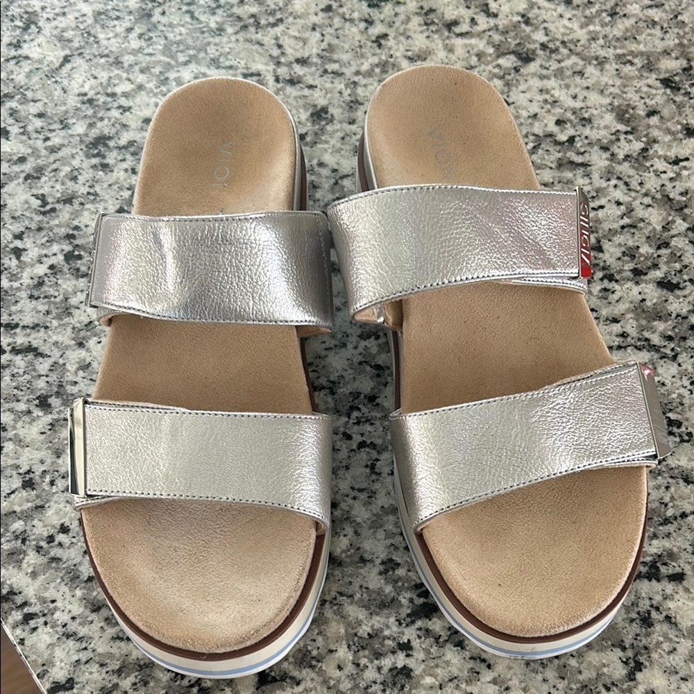 Vionic Silver Platform Sandals - image 2